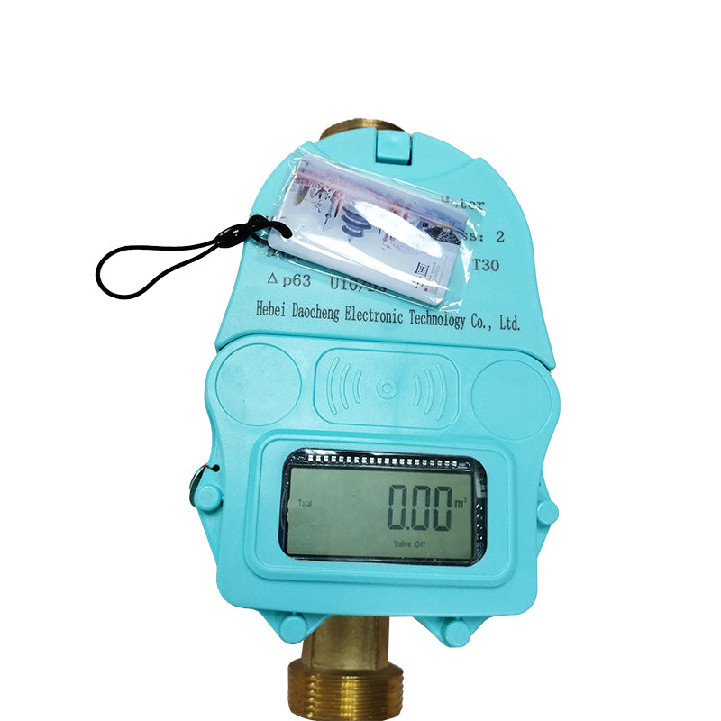 DN20 brass body IC card prepaid cold water meters