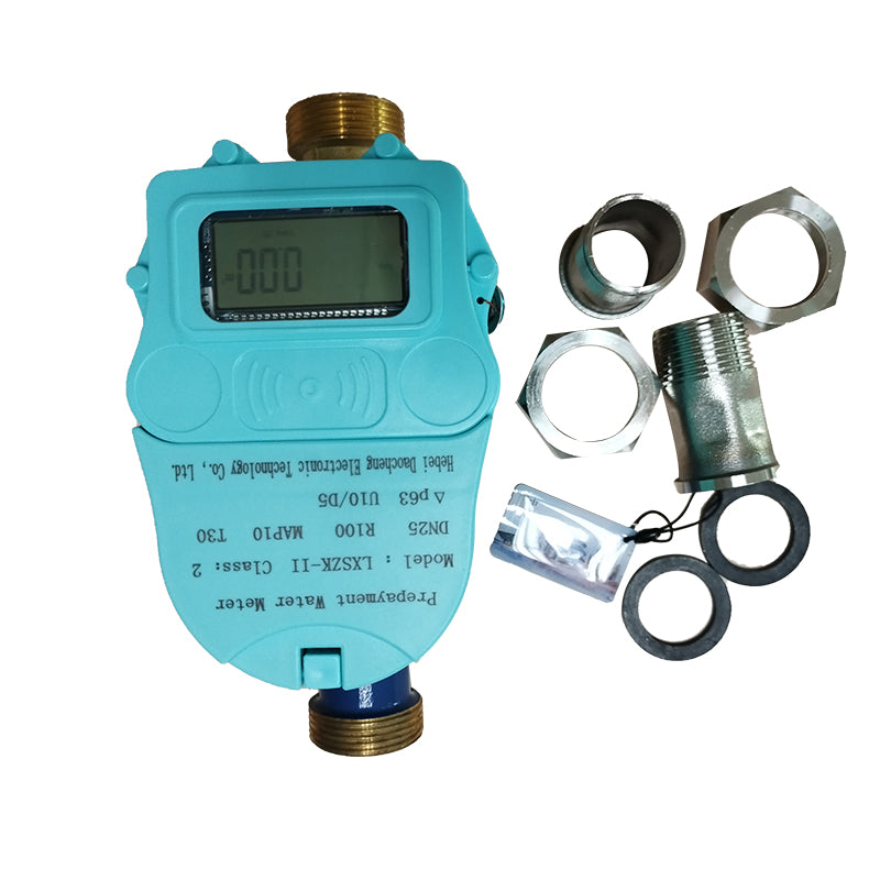 DN20 brass body IC card prepaid cold water meters