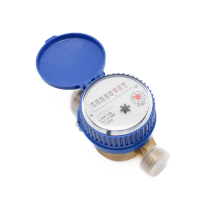 DN20 Dry single jet copper body blue-cap water meter