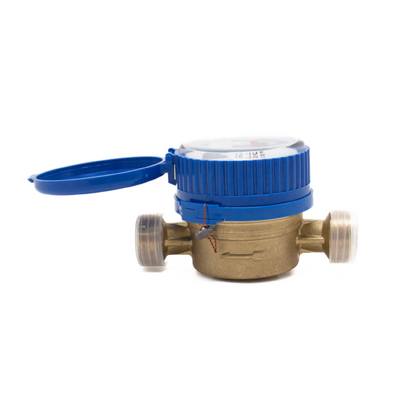 DN20 Dry single jet copper body blue-cap water meter