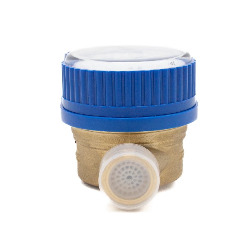 DN20 Dry single jet copper body blue-cap water meter