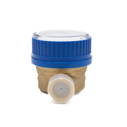 DN20 Dry single jet copper body blue-cap water meter