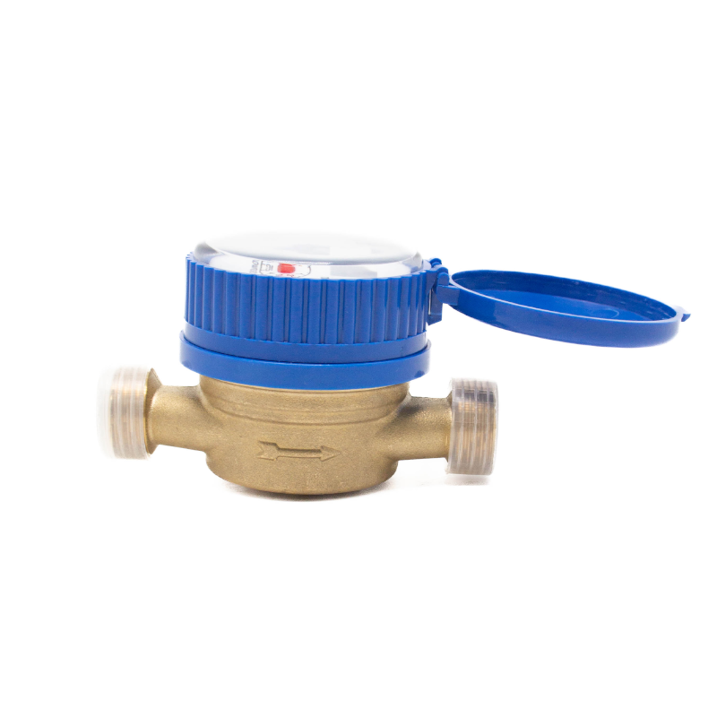DN20 Dry single jet copper body blue-cap water meter