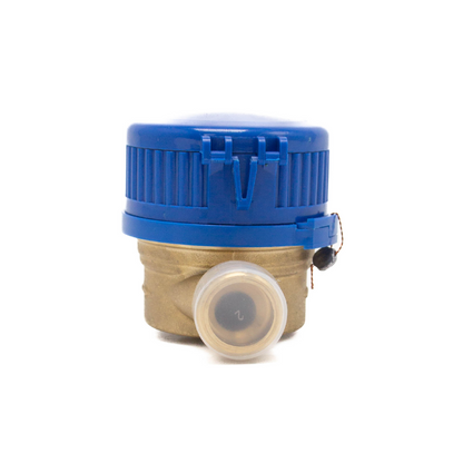 DN20 Dry single jet copper body blue-cap water meter