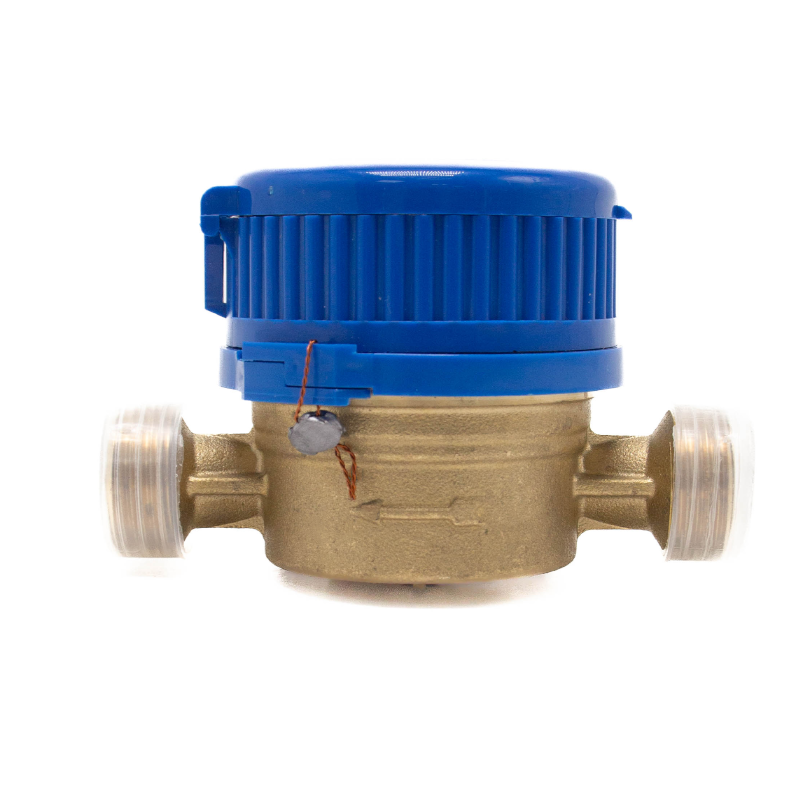 DN20 Dry single jet copper body blue-cap water meter