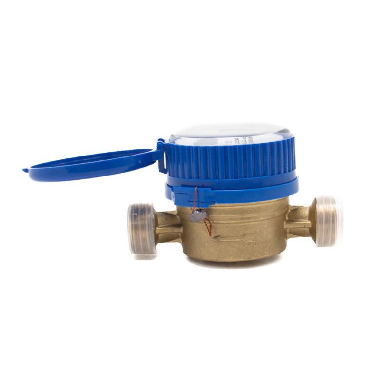 DN20 Dry single jet copper body blue-cap water meter