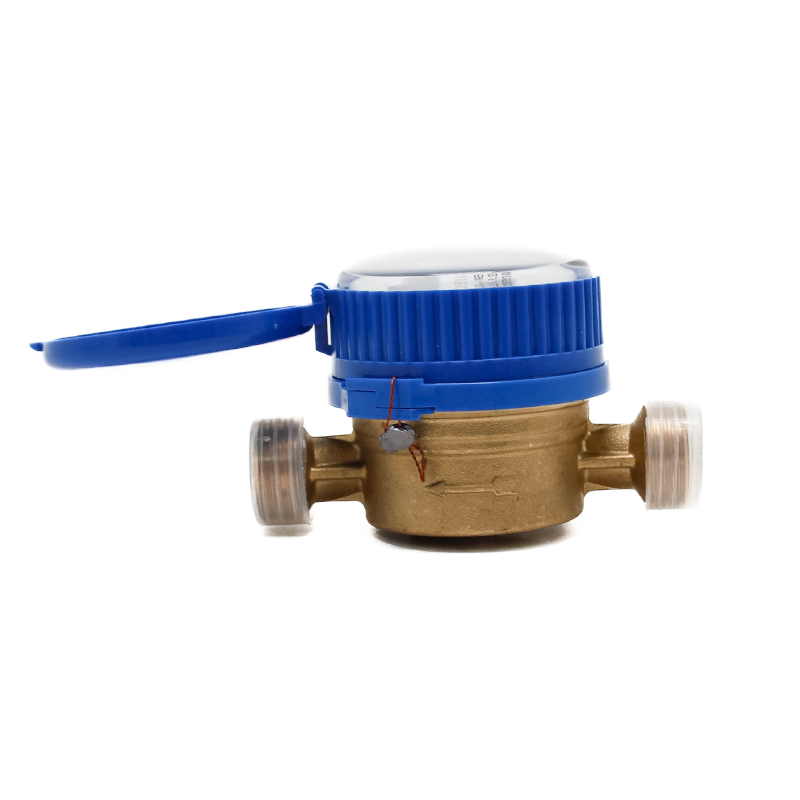 DN20 Dry single jet copper body blue-cap water meter